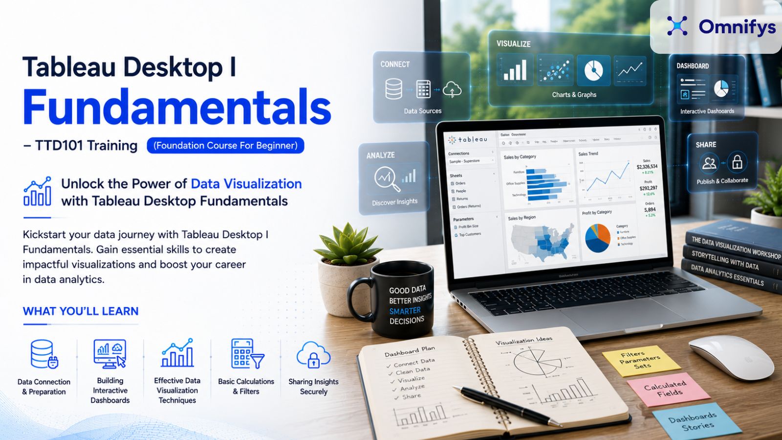 Tableau Desktop I Fundamentals – TTD101 Training (Foundation Course For Beginner)