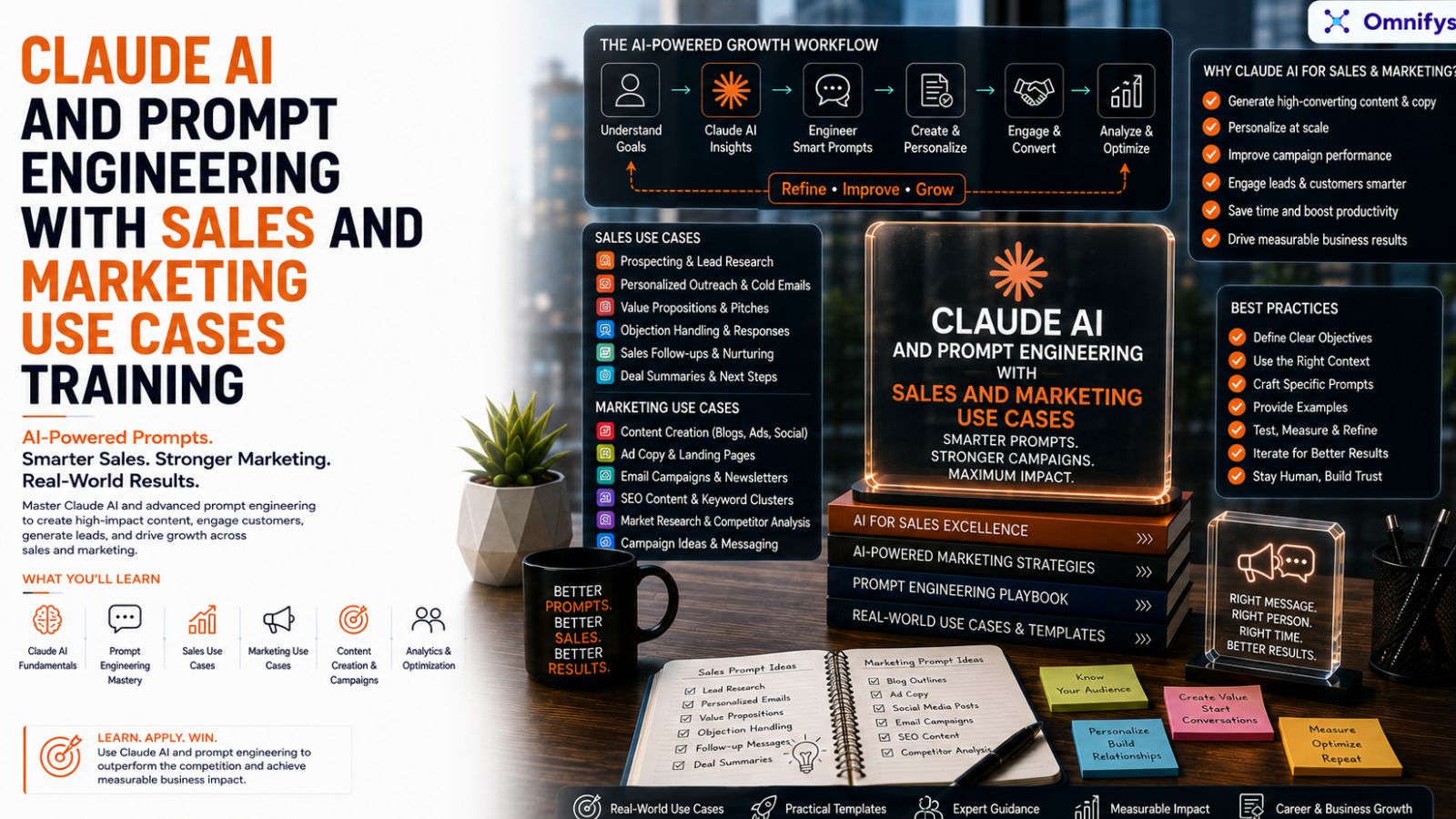 Claude Ai and Prompt Engineering with Sales and Marketing Use cases Training